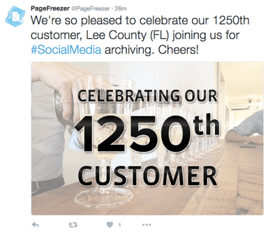 example of a tweet