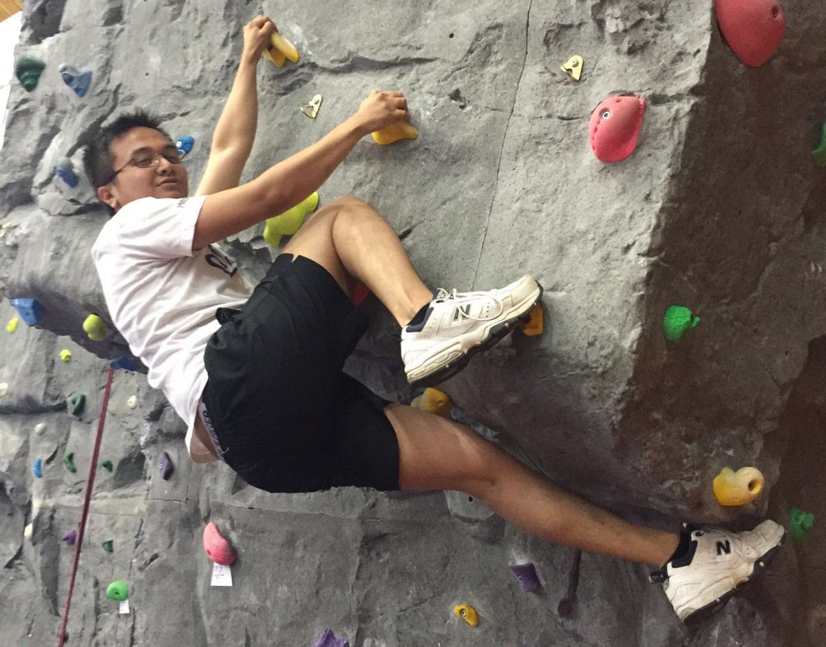 Dominic Sunga, the PageFreezer Sales Development Manager, is an avid rock climber.